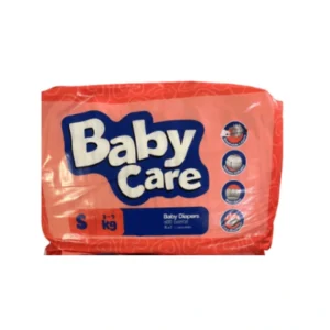 Baby Care Tape Type Diapers 4 Pcs | 12-Hour Leak Lock & Chemical-Free