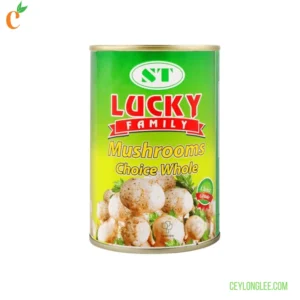 LUCKY FAMILY MUSHROOM WHOLE 400g | Premium Canned Mushrooms for Soups & Stir-Fries