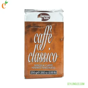 ESPRESSO ITALIA CAFFE CLASSICO 250g | Bold Italian Dark-Roast Coffee for Espresso Lovers