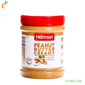 HERMAN 100% PEANUT BUTTER 340G | Creamy, Natural & Additive-Free