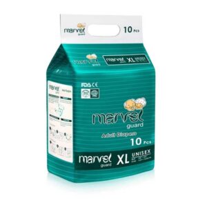 Marvel Adult Diaper XL 10pcs | Anti-Leak & High Absorption