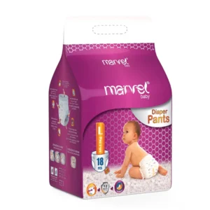 Marvel Baby Diapers Large 48 Pcs | Anti-Leak & 12-Hour Comfort